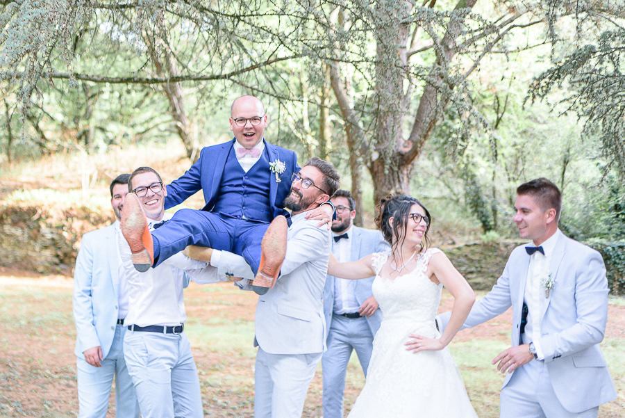 photo de groupe mariage saumur