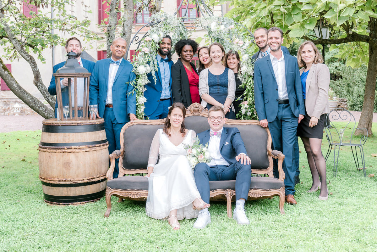 photo de groupe pour un mariage
